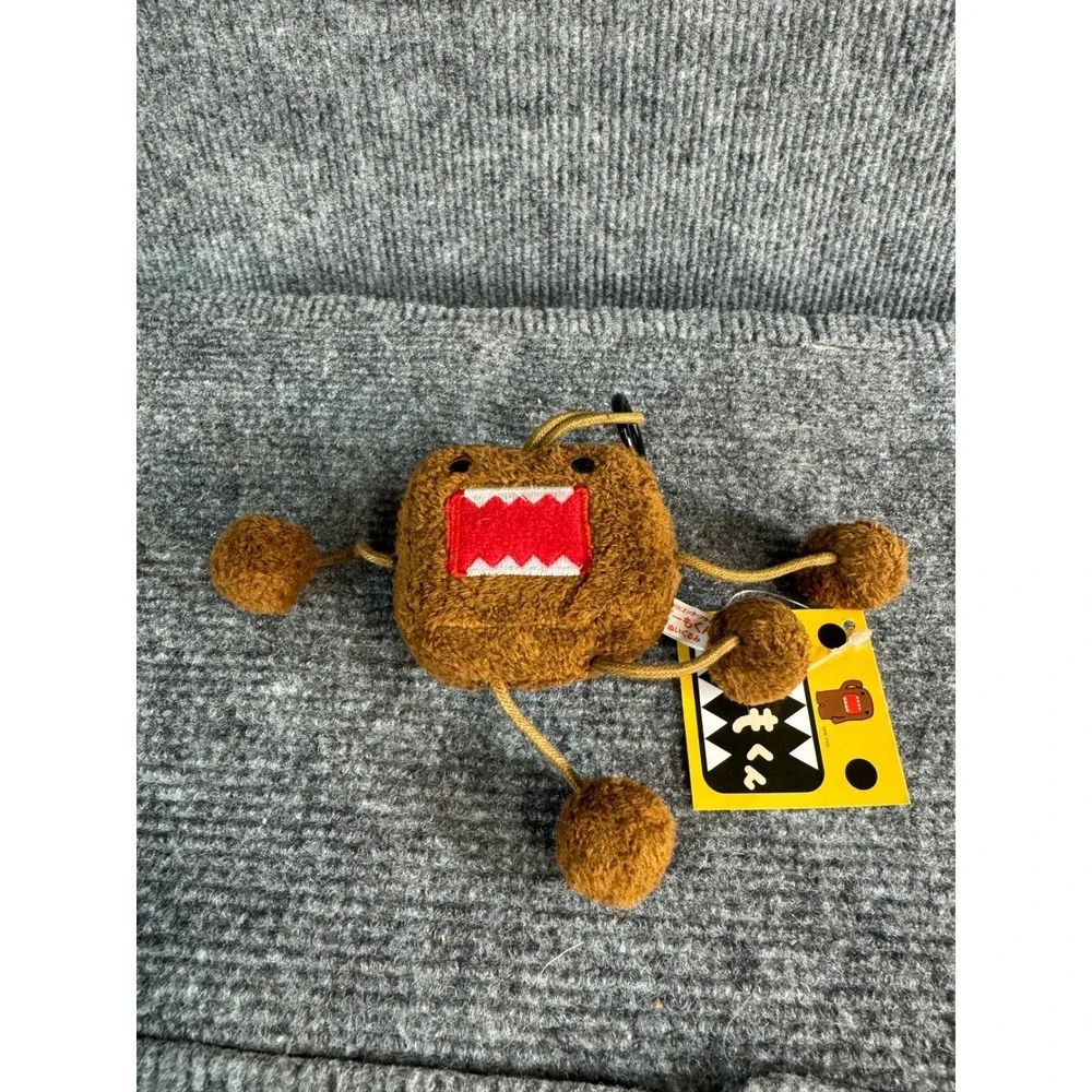 NWT Domo Kun Plush Keychain Mascot NHK-TYO Brown Monster Bag Charm New with Tags